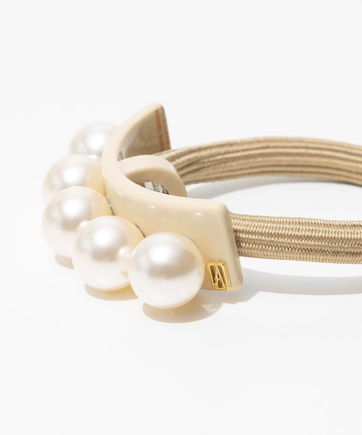 ALEXANDRE DE PARIS APY-18076-02 BEIGE (S) TIMELESS Hair Rubber image number 1