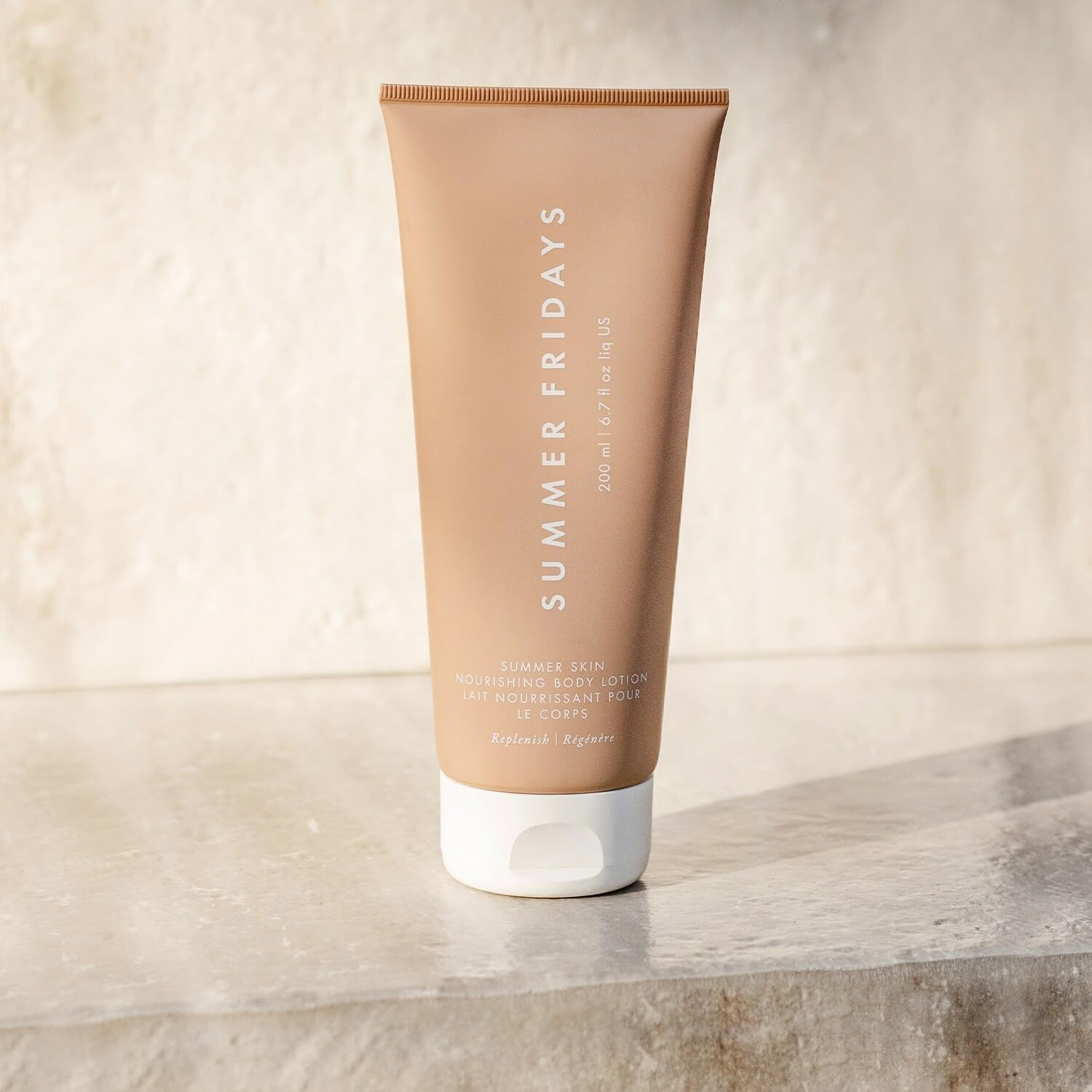 Summer Fridays Summer Silk Nourishing Body Lotion - Hydrating Body Lotion with Hyaluronic Acid, Shea Butter, Grapeseed Oil, and Cocoa Butter - Non-Greasy Moisturizer for Dry Skin (6.7 Fl Oz) image number 1