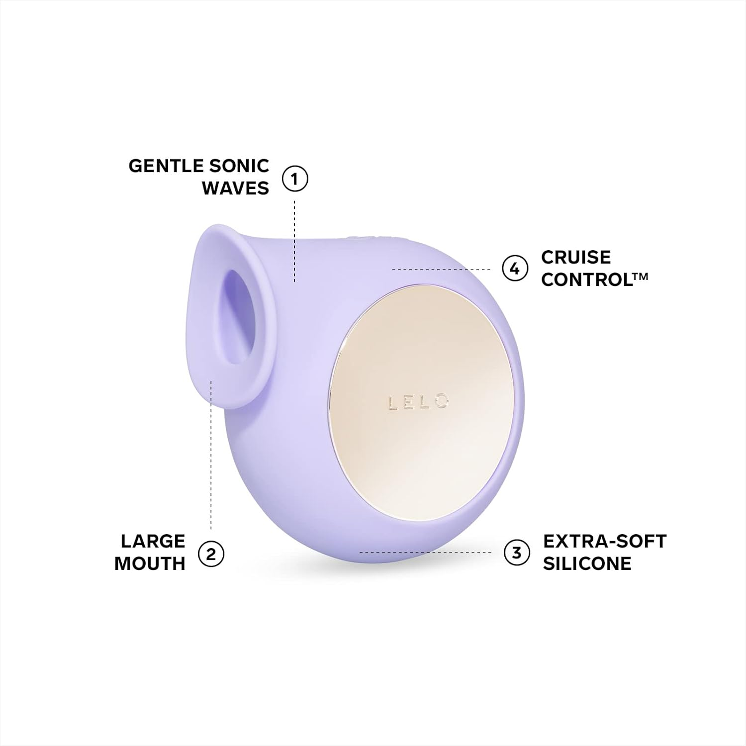 LELO SILA Cruise Suction Vibrator, Clit Sucking Toy for Woman, Clitoris Stimulator with Waterproof Design, Suction Sex Toy with 8 Vibrations Settings for Limitless Pleasure, Lilac image number 2