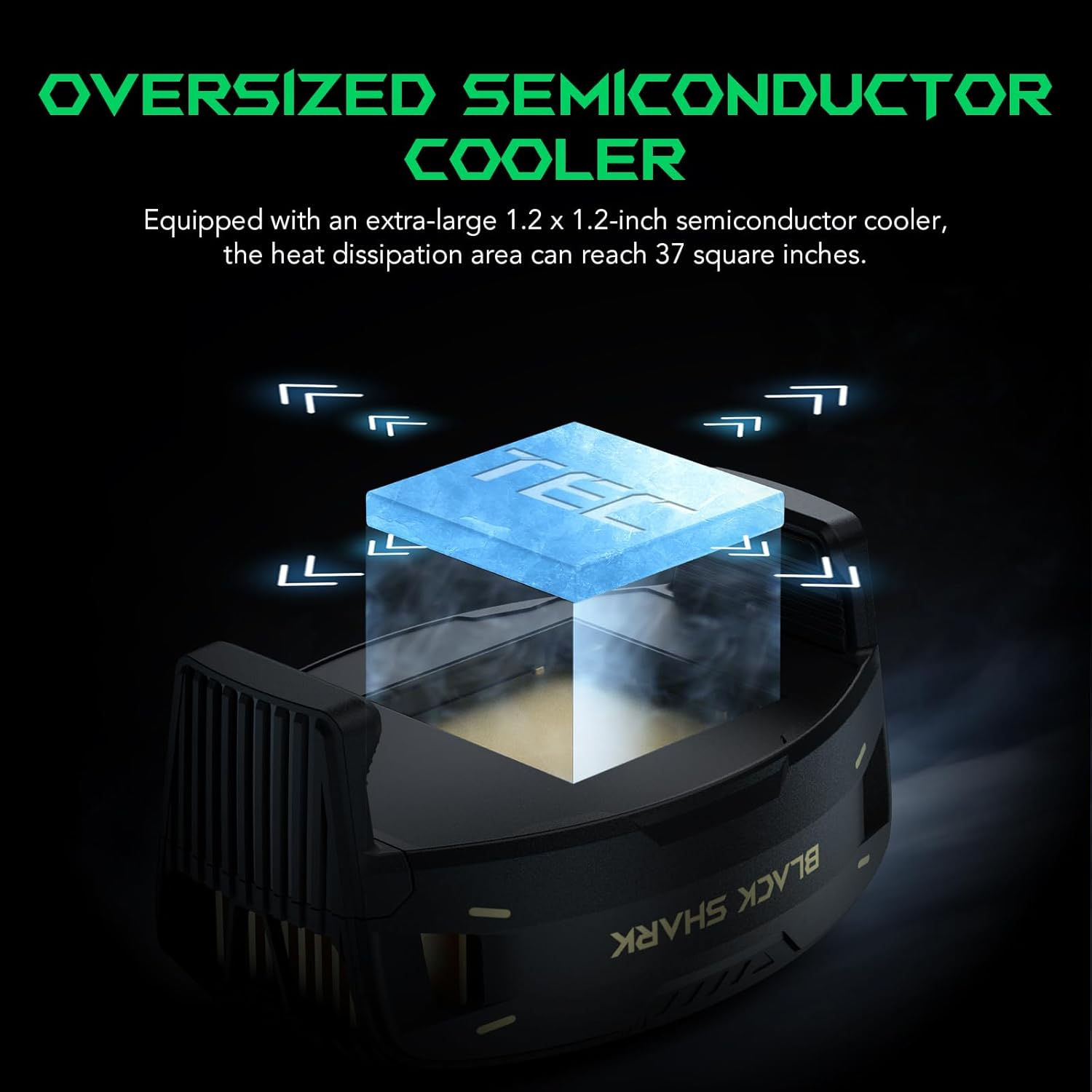 Black Shark Phone Cooler for Gaming Funcooler 4, Wired Mobile Phone Cooling Fan Lightweight Quiet with RGB Light, Cellphone Radiator for 2.67-3.45 Inches Iphone/Android, Retaining Bolt - Funcooler 3-2 image number 2