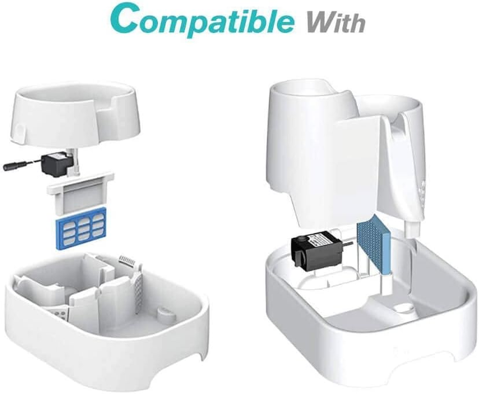 Poweka Replacement Water Filters Compatible with Cat Mate & Dog Mate Fountains(12 Packs) image number 6