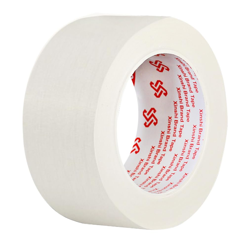 Skycabin 50Mmx50M White Masking Tape for General Painting,Strong Adhesive Painters Tape,Craft Tape,Labeling Tapes, Writable Crepe Paper Tape for Arts,Diy Crafts,School,Office,Home Projetcts image number 2