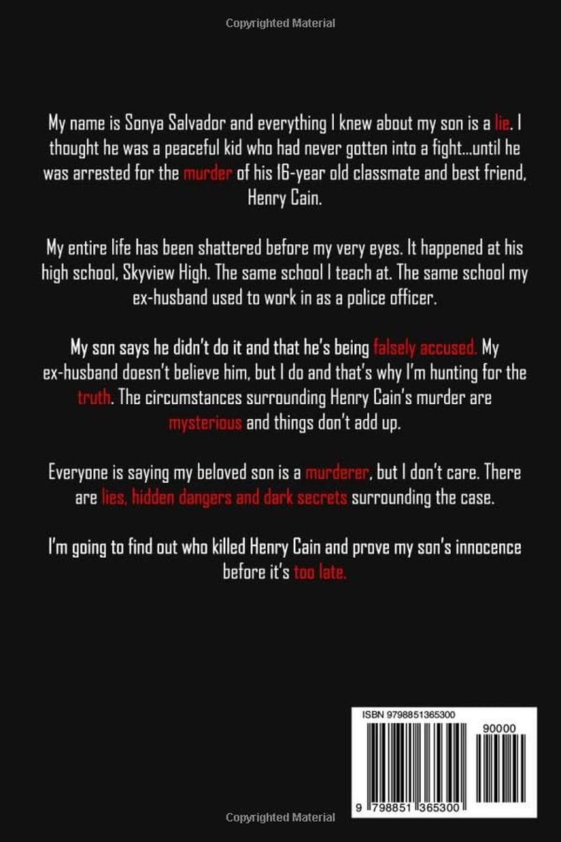 MY SON IS a MURDERER