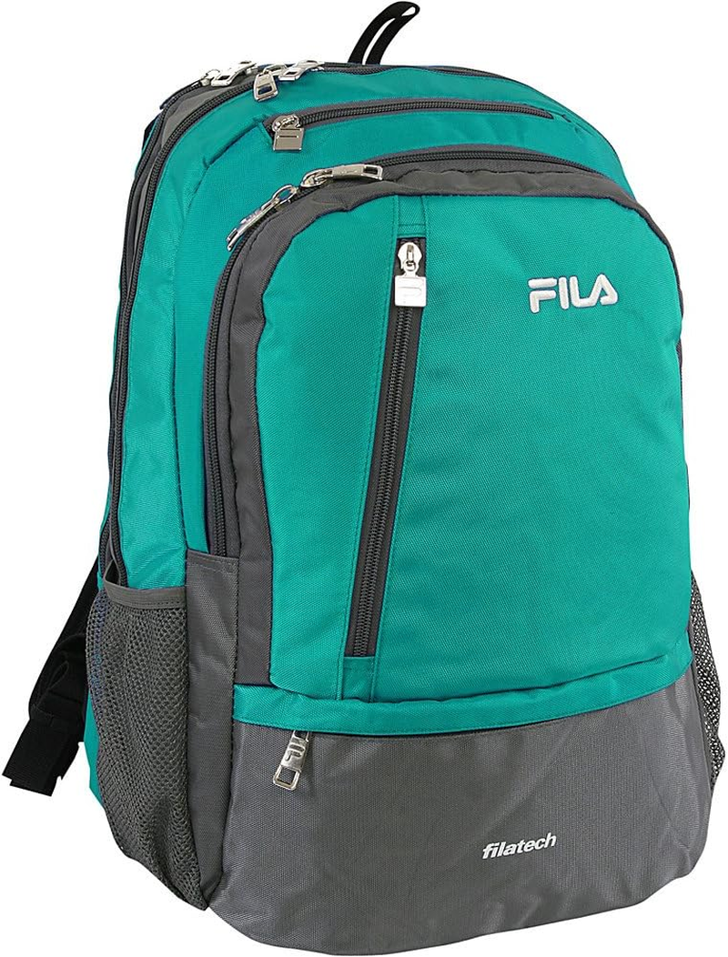 FILA Duel School Laptop Computer Tablet Book Bag, Teal, One Size, Duel Tablet and Laptop Backpack image number 3