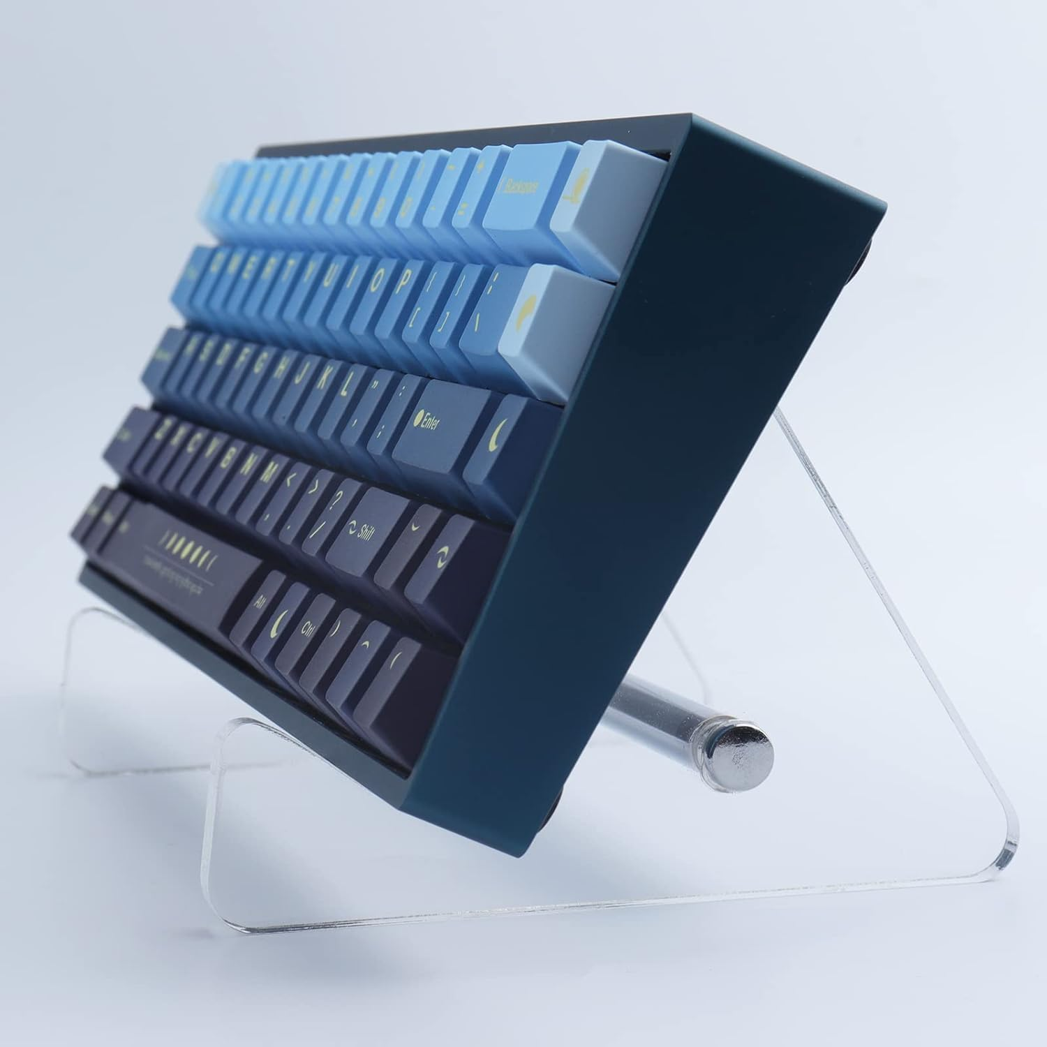 Keyboard Display Stand Holder Mechanical Computer Keyboard Stand Shelf for Desk Transparent Acrylic Stand Keyboards Storage Holder Tray for Computer Tablet Picture Frame image number 2