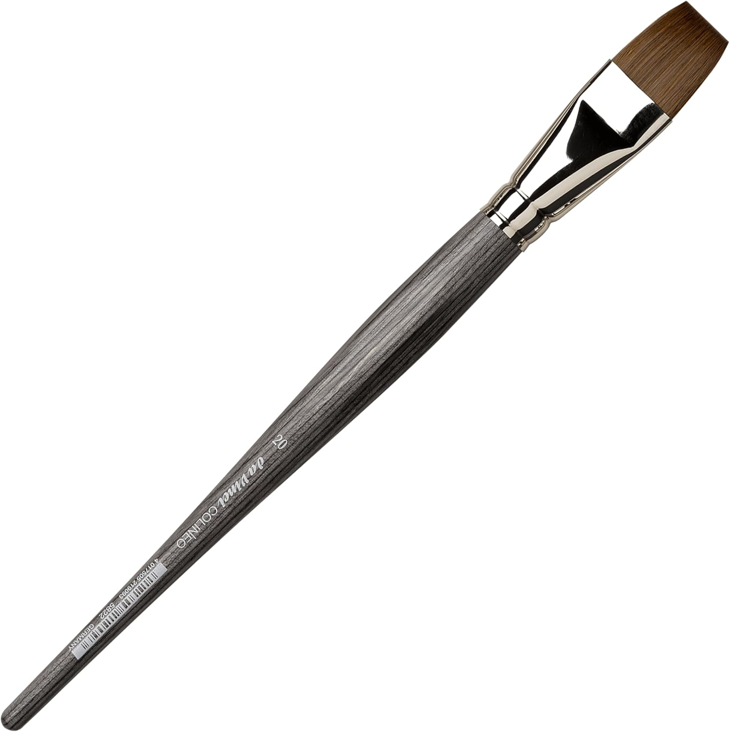 Da Vinci Colineo Synthetic Kolinsky Sable Brush - Flat, Size 20, Short Handle image number 6