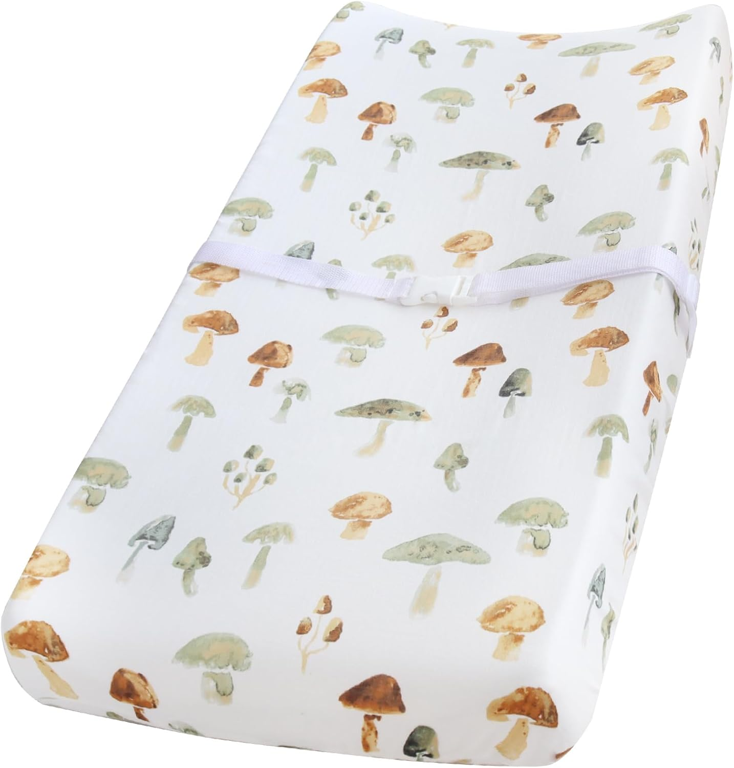 Lifetree Muslin Changing Pad Cover for Baby Girls Boys, 70% Viscose from Bamboo and 30% Cotton, 16"X32" Diaper Change Table Pad Covers, Soft Changing Pad Sheets, Smallcheckered Pattern