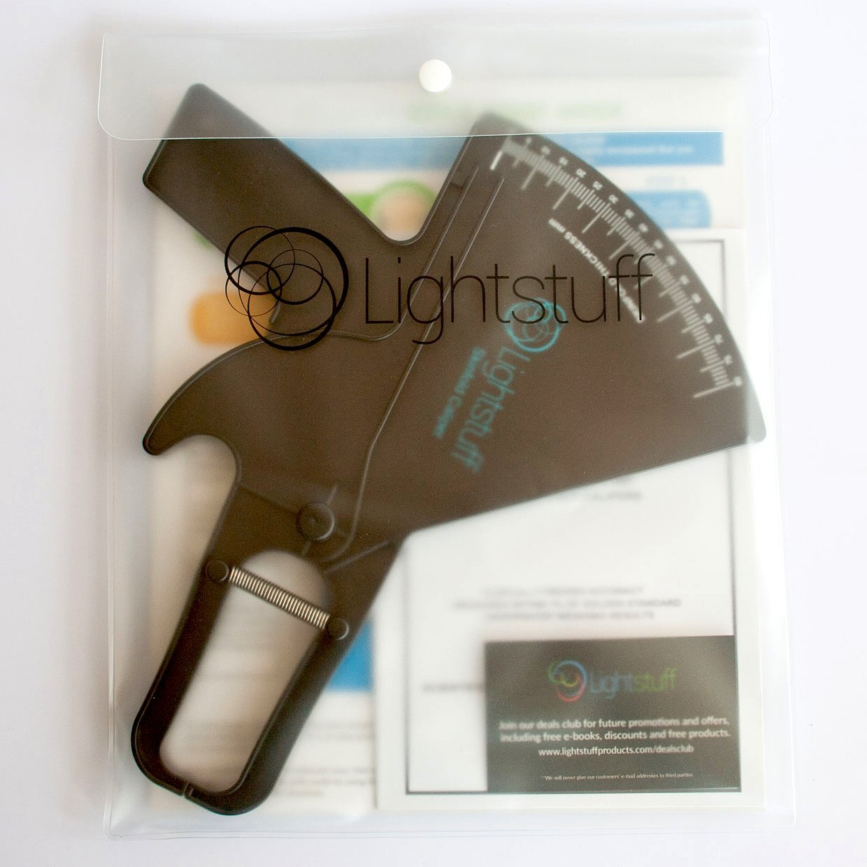 Lightstuff Precision Skinfold Caliper - Easy, Reliable Body Fat Monitoring - Quick Start Guide for Beginners, Detailed Booklet for Advanced Users image number 5