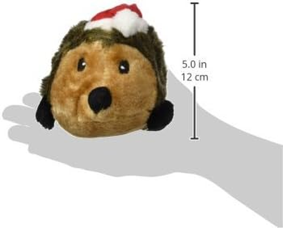 Zippy Paws Plush Squeaker Dog Toy - Christmas Holiday Hedgehog - Large image number 2