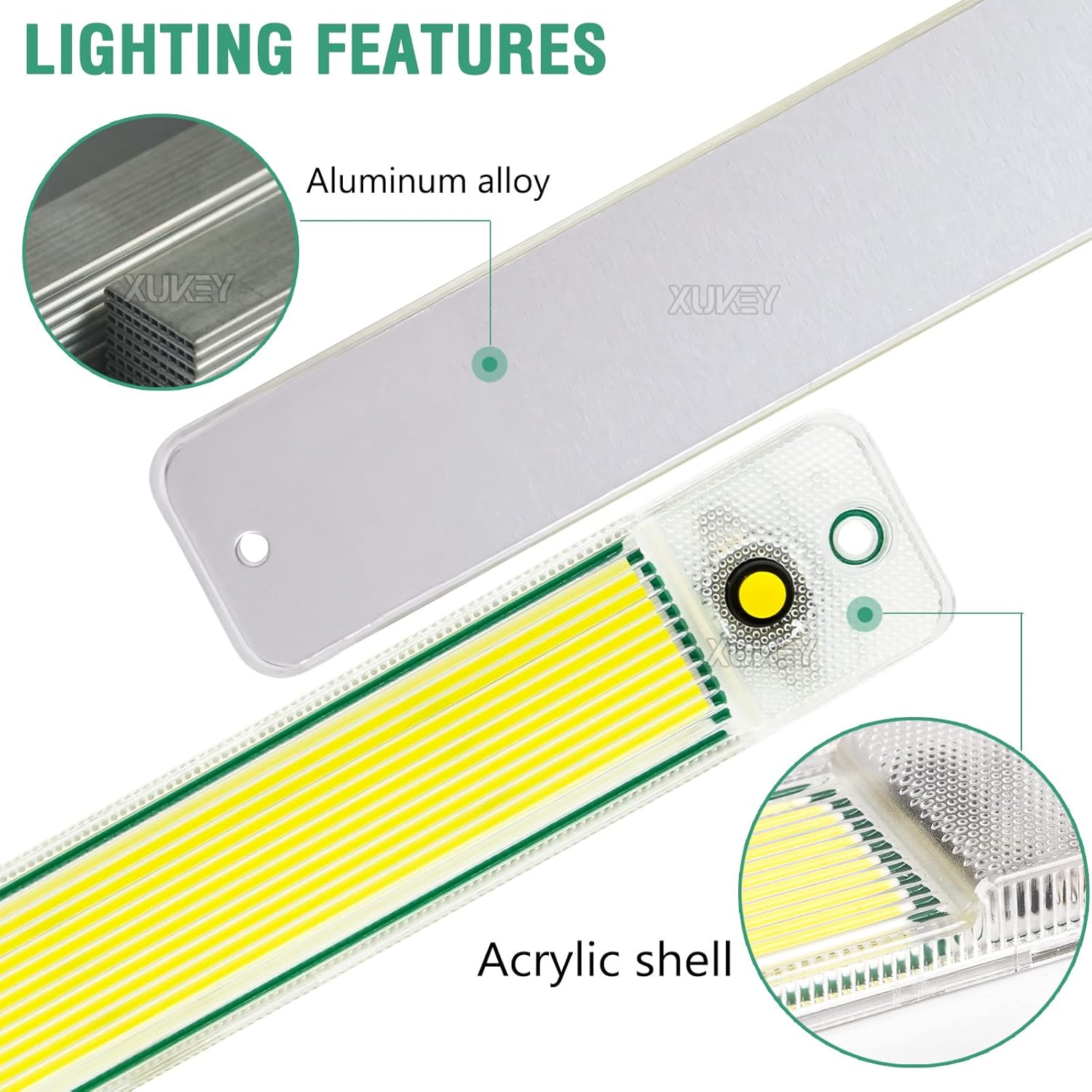 12V - 24V Volt LED Lights Bar Daylight COB Ceiling Roof Light Tube Trailer Camper RV Boat Interior Dome Cabin image number 6