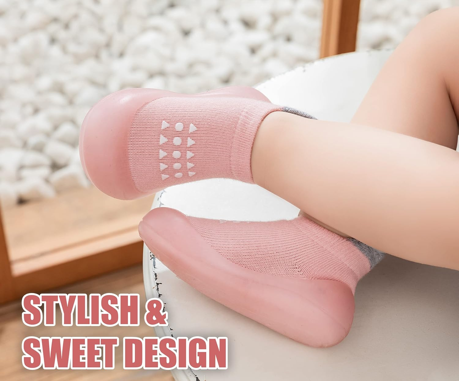 Baby Shoes Boys Girls First Walking Shoes Non Slip Soft Sole Sneakers Toddler Infant Babygirl Sock Shoes image number 7