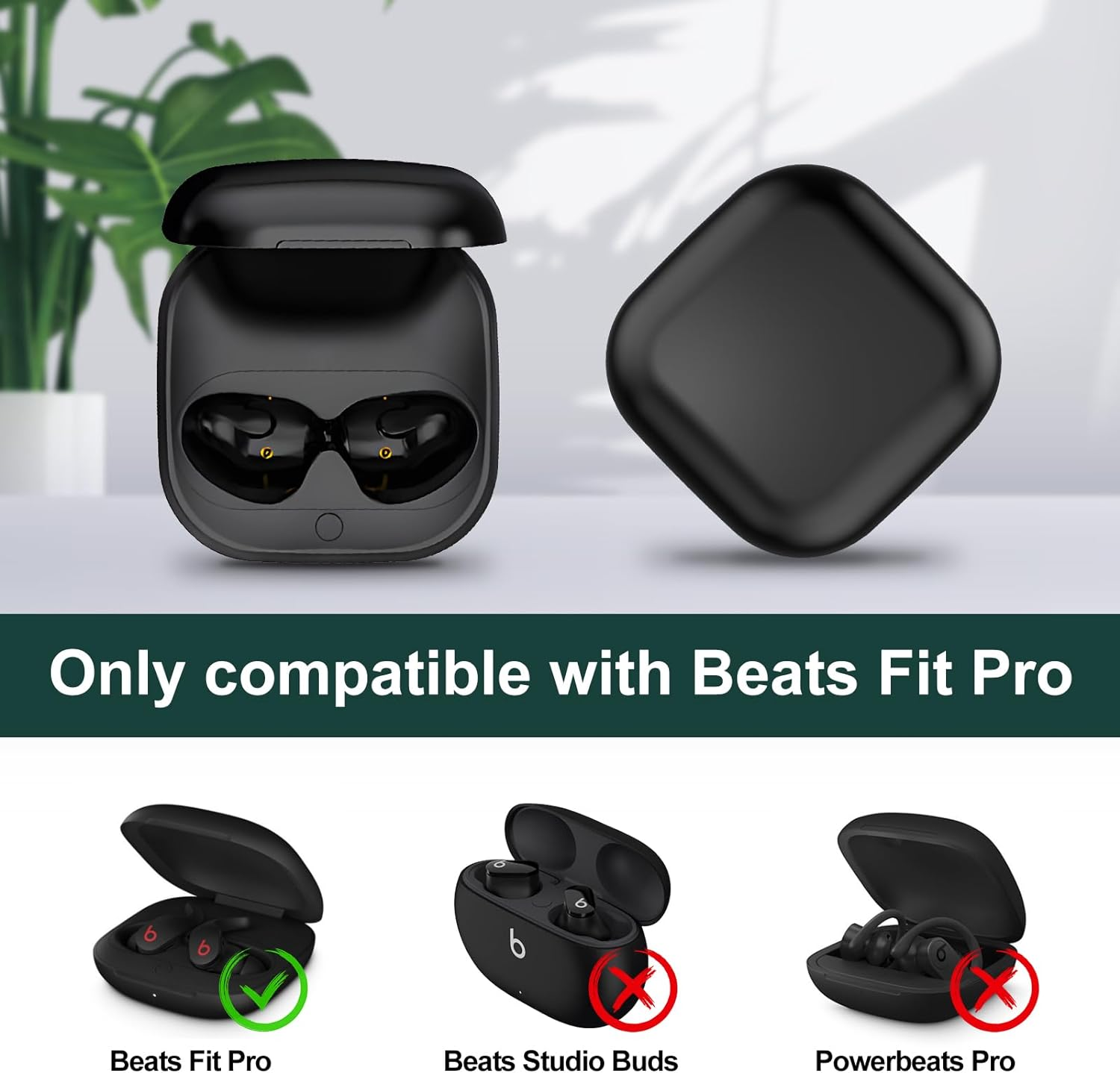 Lequiven Charging Case Compatible with Beats Fit Pro, Replacement Wireless & Wired Charger Case for Beats Fit Pro with Bluetooth Pairing Sync Button Large Capacity (Earbuds NOT Included) image number 4