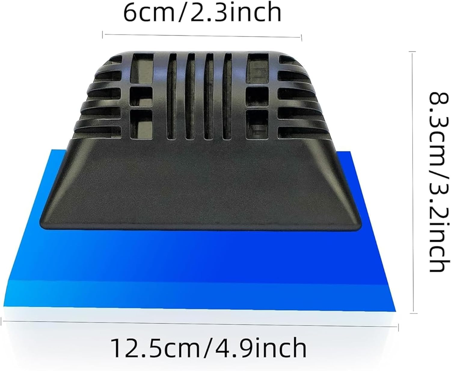 Blue Small Squeegee Window Tint Squeegee, Non-Slip Handle Rubber PPF Squeegee, Squeegee for Window Cleaning, Shower Glass Door, Car Window Squeegee for Windshield, Water Wipe Squeegee for Vinyl image number 2