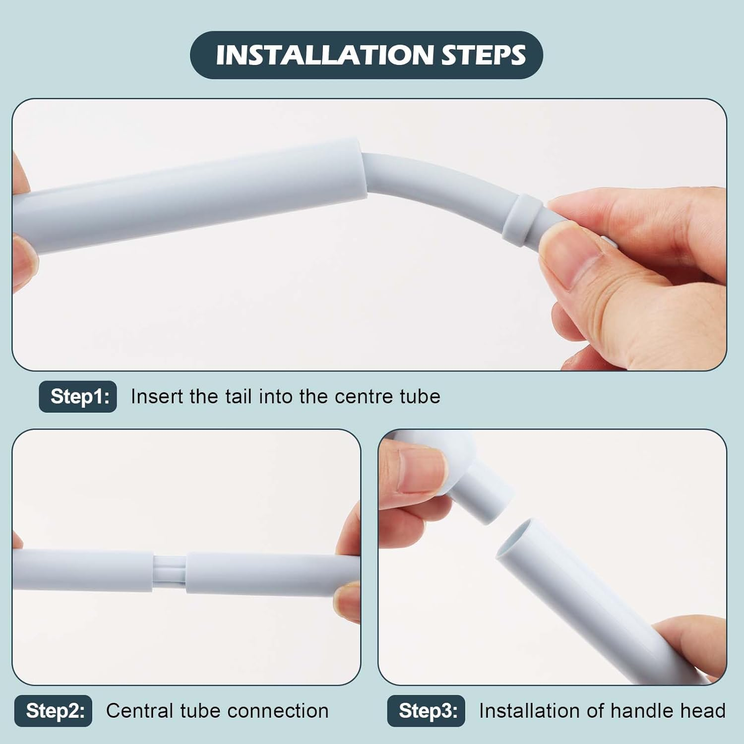 MOKIDO Pack of 4 Cat Fishing Rods, Long, 77 Cm Cat Wand Interactive Cat Toy, Silicone Teaser Cat Wand Toy, Cat Toy for Kittens for Indoor Cat Play Exercises image number 3