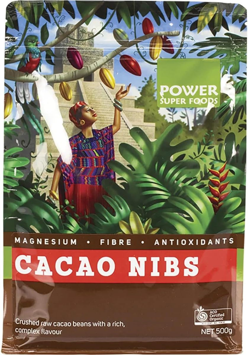 Power Super Foods Organic Cacao Nibs 500 G
