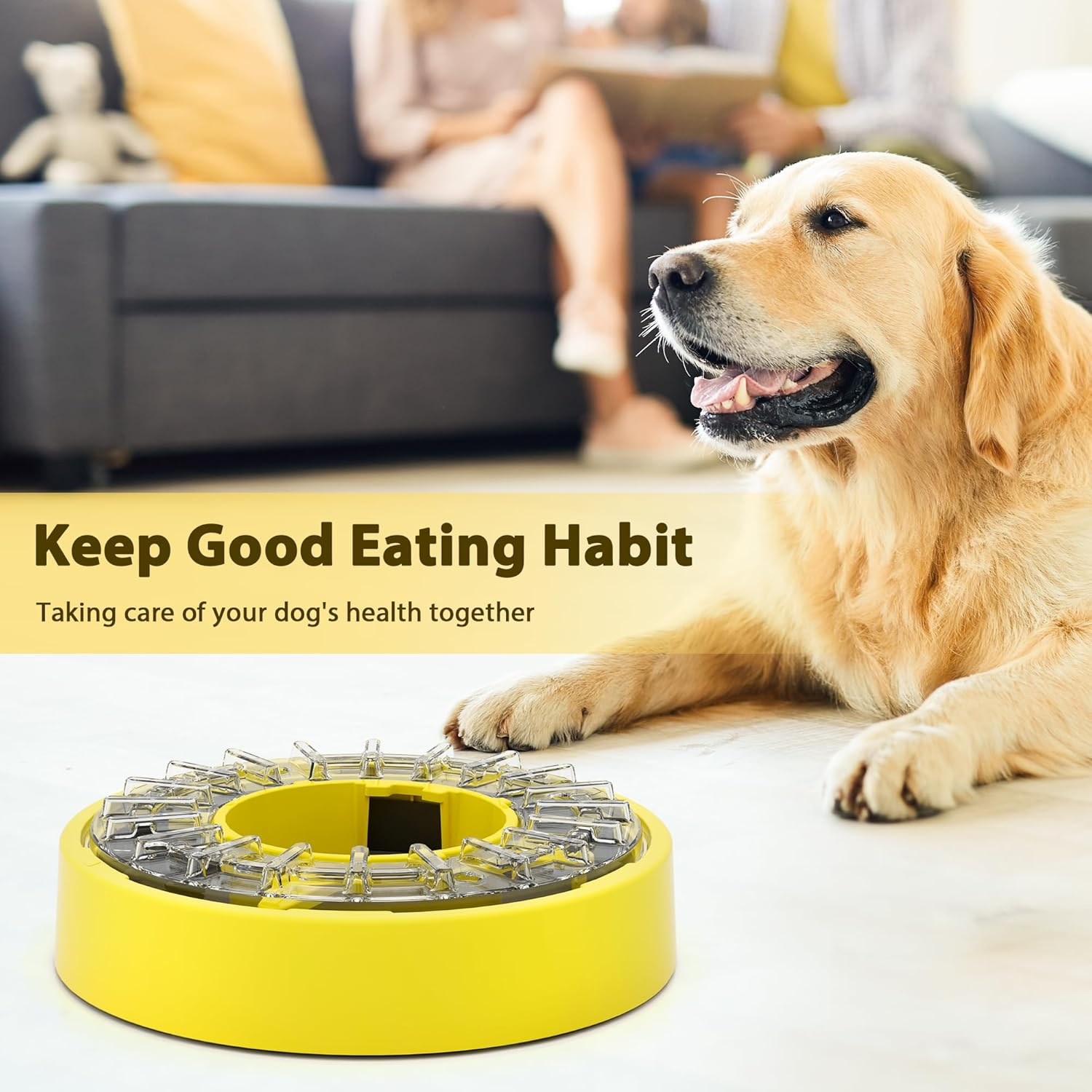 Slow Food Bowl for Dogs, Dog Feeder image number 4