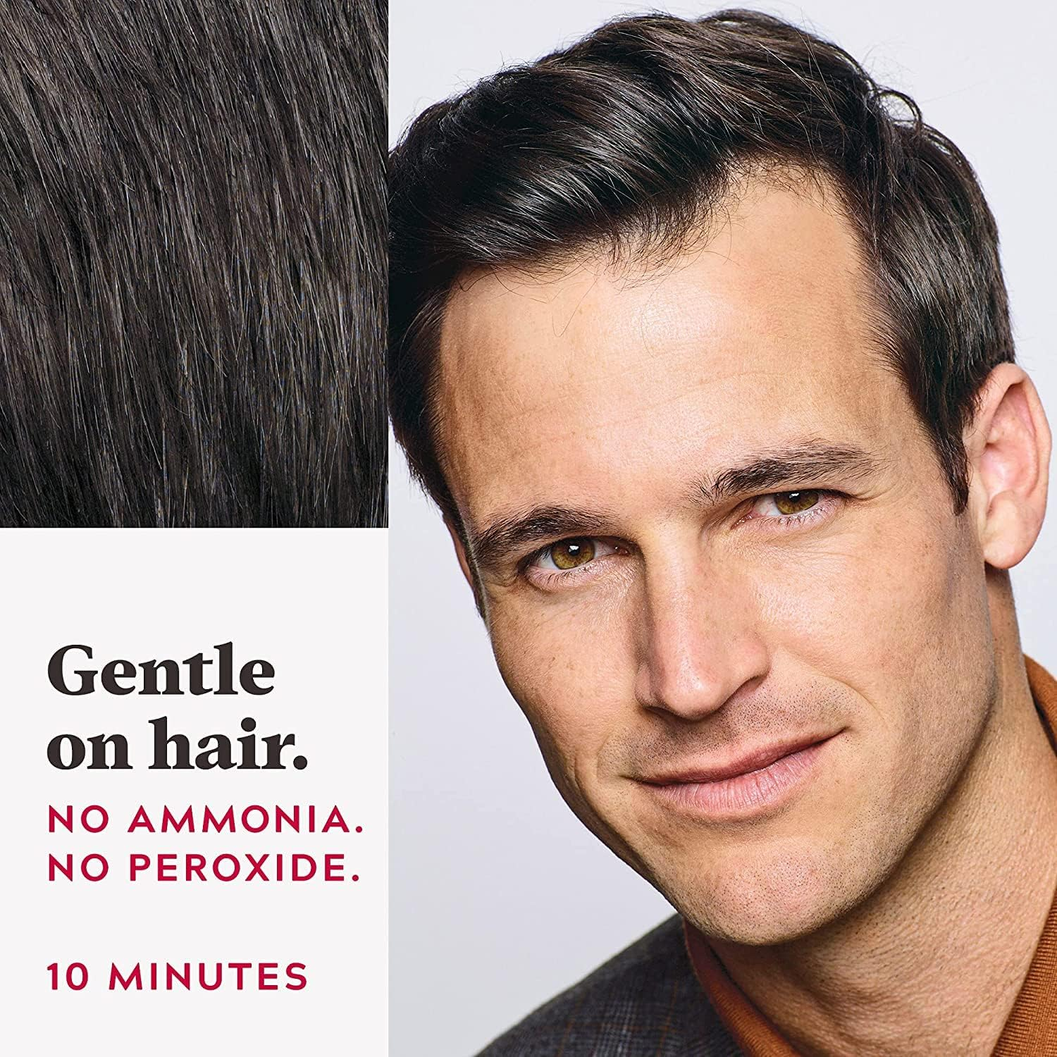 Just for Men Easy Comb-In Color Mens Hair Dye, Easy No Mix Application with Comb Applicator - Darkest Brown, A-50, Pack of 3 image number 5