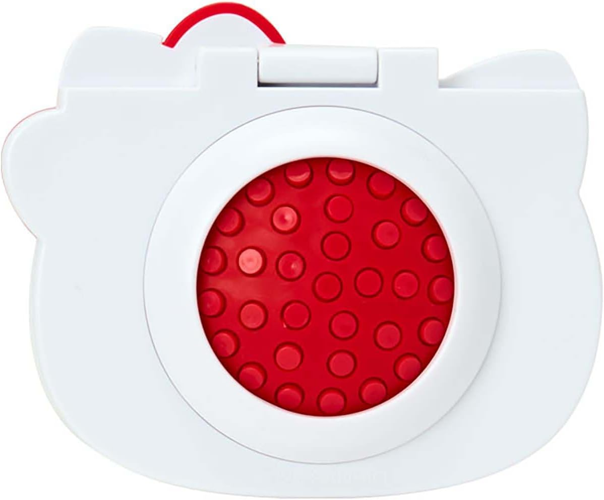 Sanrio 365122 Compact Hair Brush with Mirror (I Love Hello Kitty) Hello Kitty Red