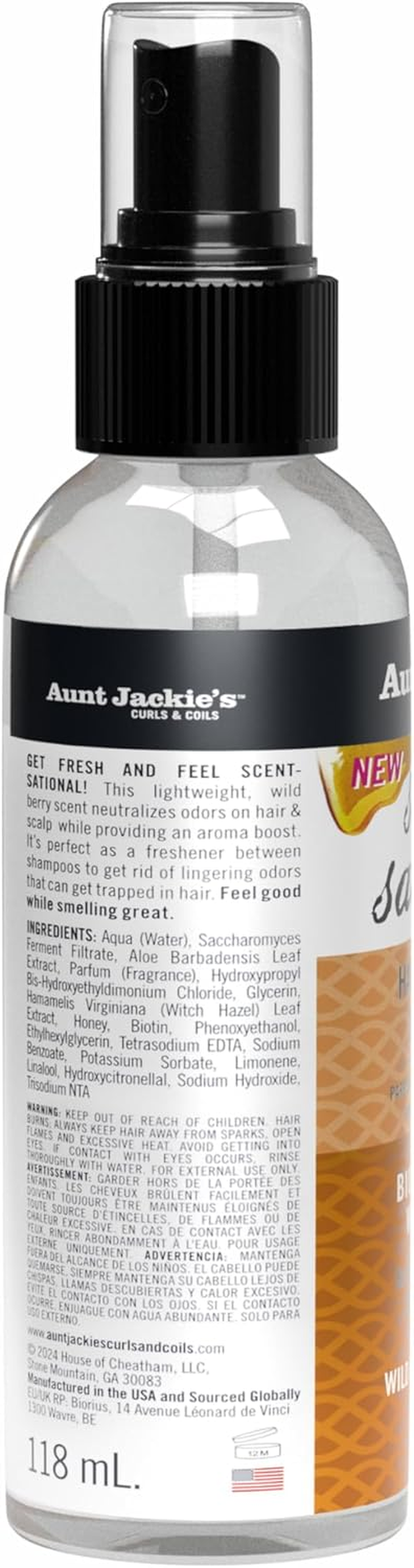 Aunt Jackie'S Scent-Sational Hair Perfume & Deodorizer 118Ml(4Oz)