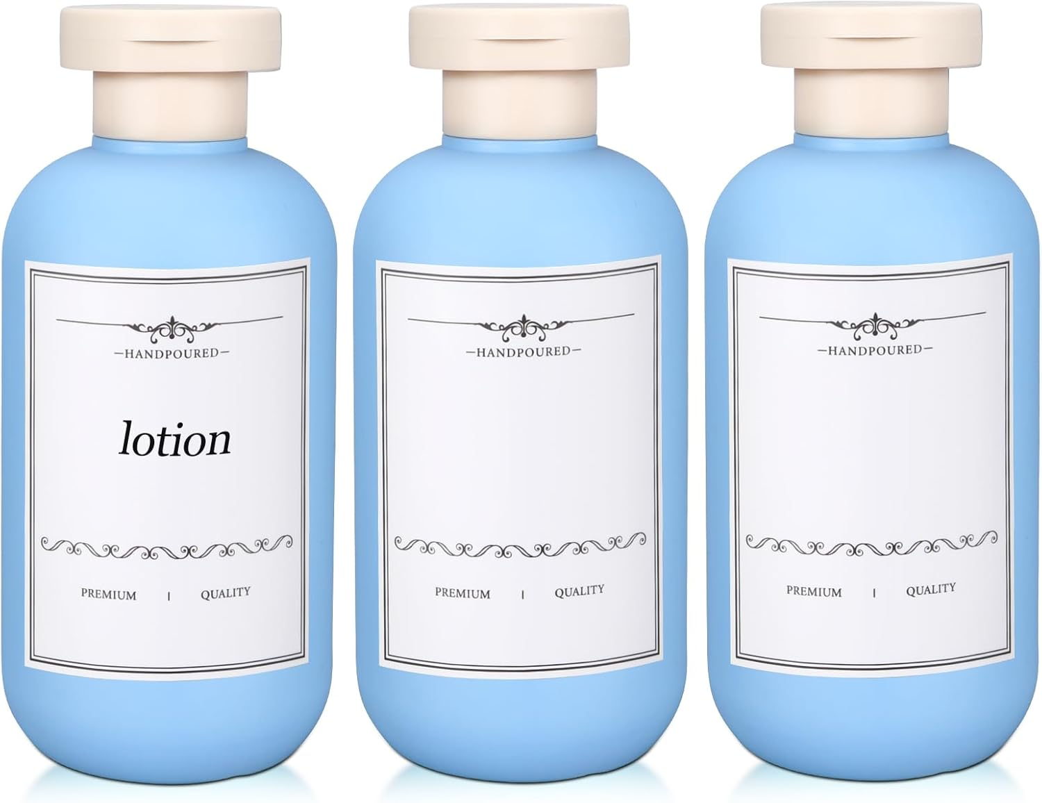 UMETASS Travel Shampoo Bottle, Empty Plastic Squeeze Bottles 10Oz with Flip Cap, Lotion Container for Tavel Size Shampoo and Conditioner