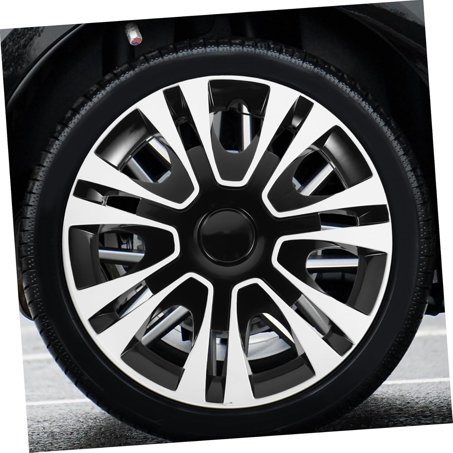 HEALEEP Car Wheel Wheel Cover Automotive Rim Protector Easy Fit Hubcap for Vehicles image number 3