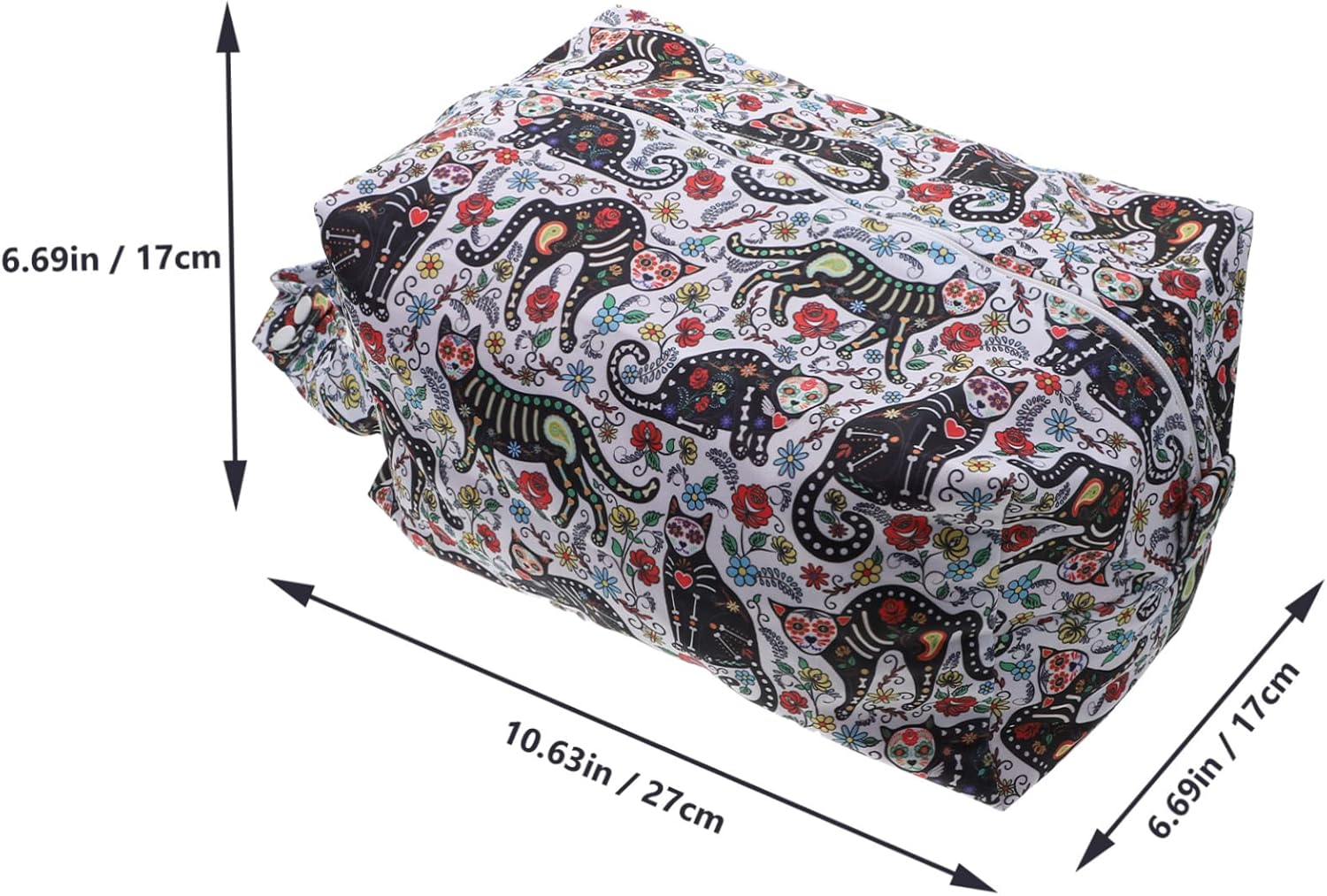 Waterproof Baby Diaper Storage Bag Reusable Nursery Pouch for Travel and Daycare Zippered Pocket, Leak-Proof Wet Dry Organizer for Infant Diapers image number 6