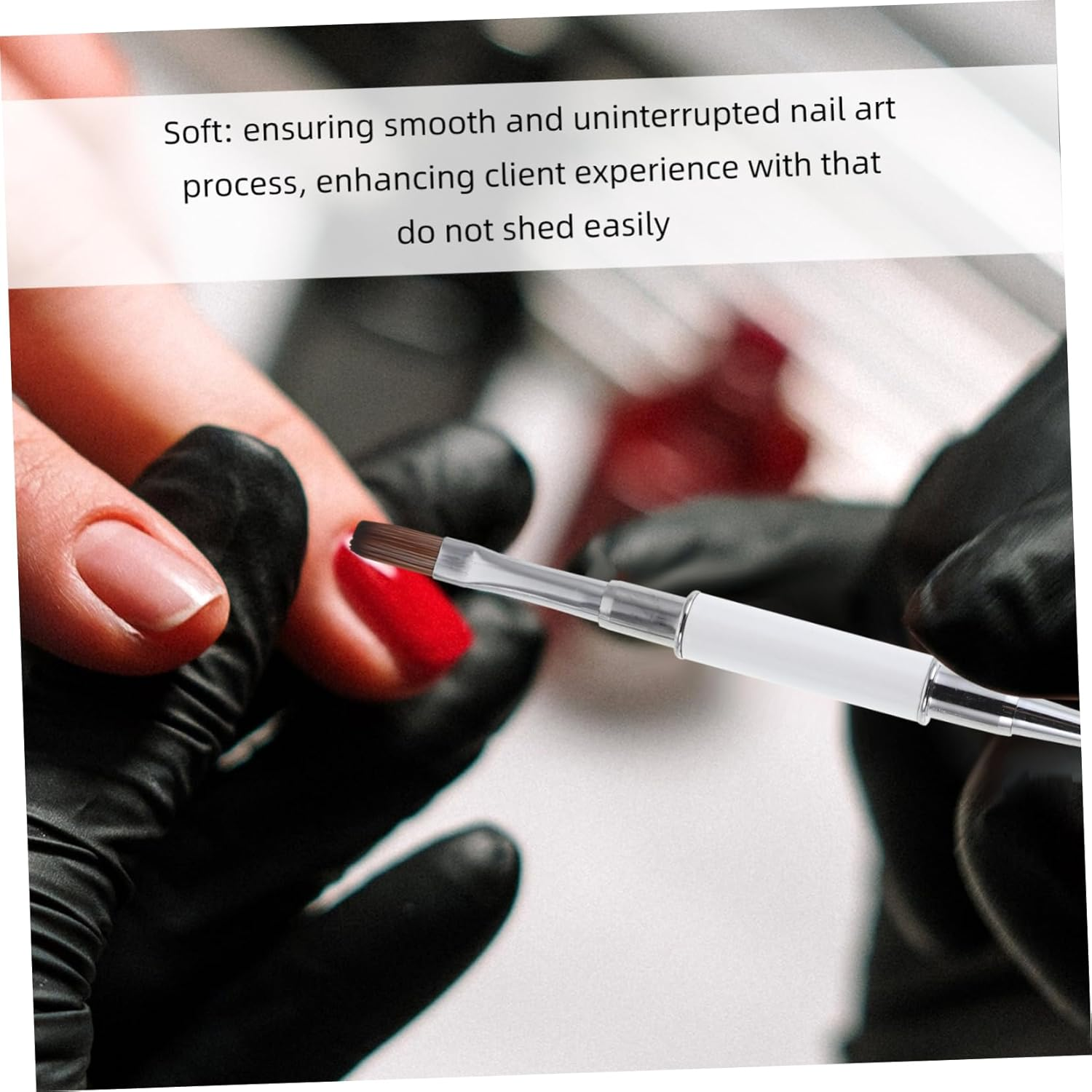 3Pcs Double Ended Nail Art Brushes Fine Detail Liner Pens for Precise Line Drawing and Gradient Effects Versatile Nail Brush Tools for Salon and Personal Manicure Designs - White image number 4