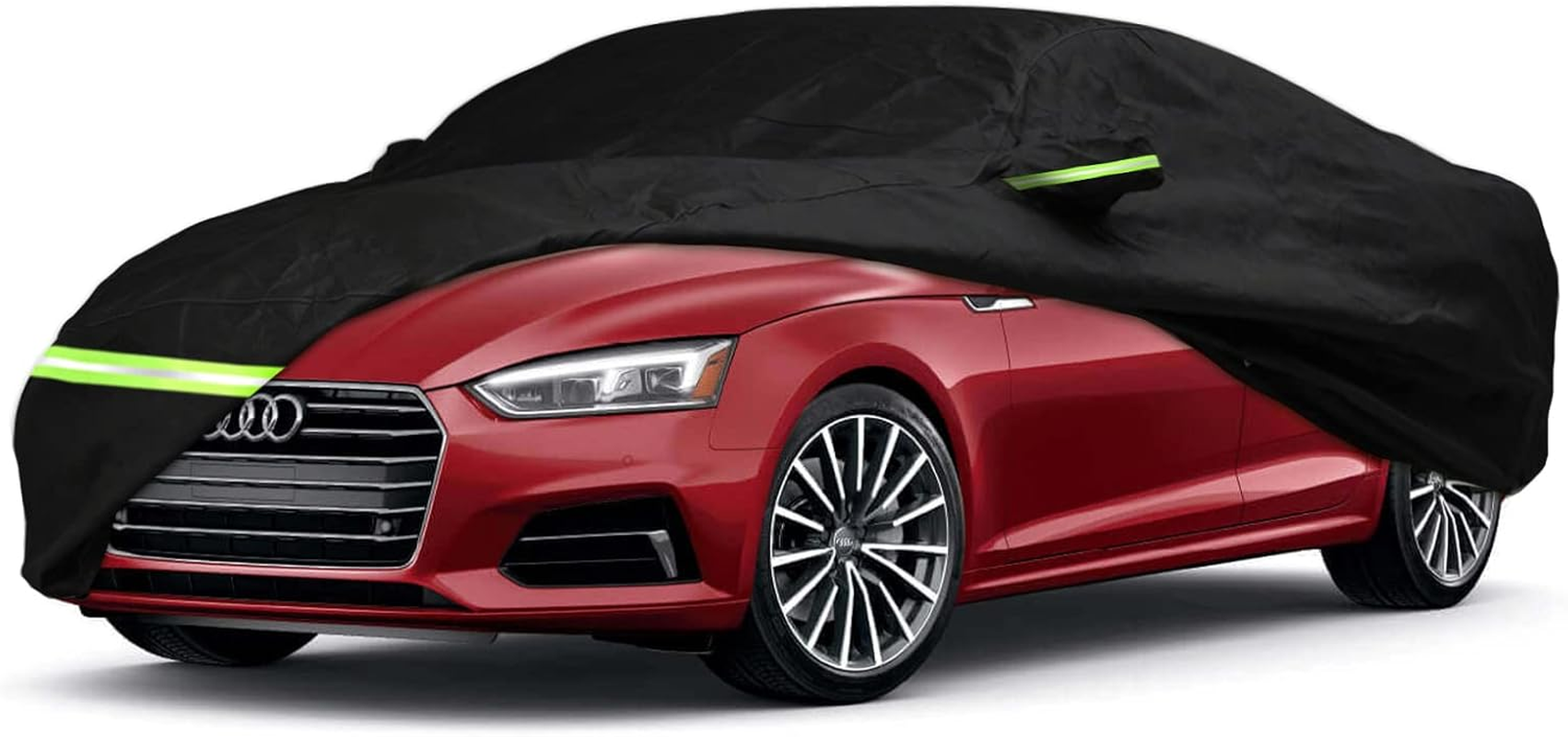 YIXIN Waterproof 210T Car Covers for 2004-2024 Audi A6/S6，Fit 100% Waterproof with Windproof Strap & Single Door Zipper (For 2004-2024 Audi A6/S6)