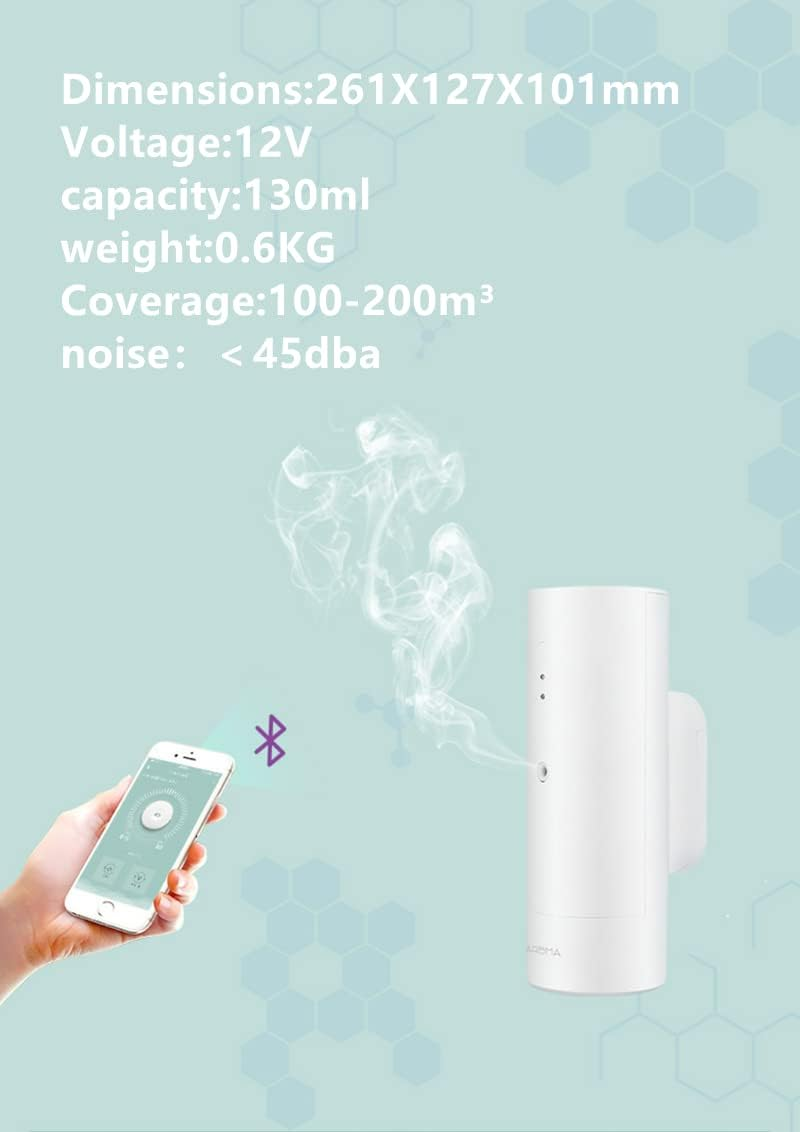 Essential Oil Diffuser Smast Aroma Diffuser Fragrant Scent Machine Essential Oil APP Intelligent Control for Home Hotel Office SPA Aromatherapy Car Diffuser Essential Oil(Color:Desktop Model,Size:Us) image number 1