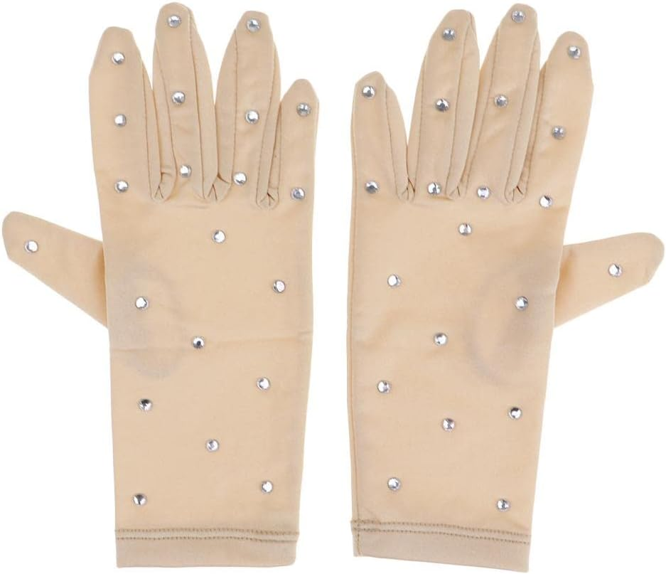 Luda Thermal Figure Skating Gloves with Rhinestones - M image number 2