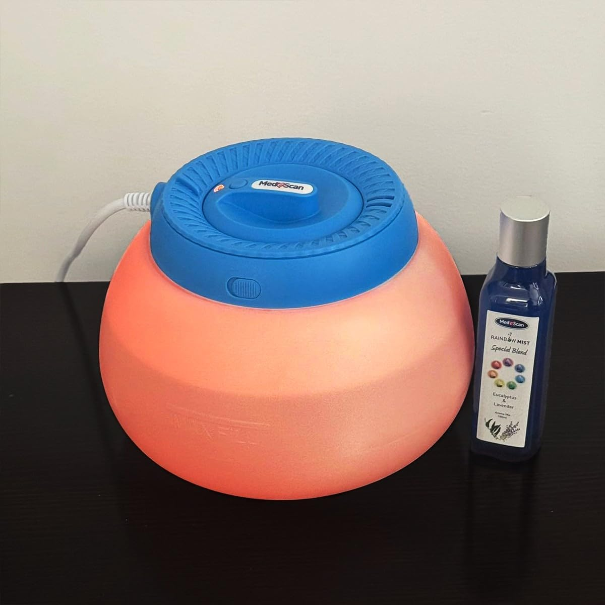 Warm Steam Vaporiser &ndash; 3L Ultrasonic Humidifier for Cold & Allergy Relief, Adjustable Vapour Flow, Nightlight & Red Light Therapy, Ultra-Quiet, Auto Shut-Off, Safe for Babies