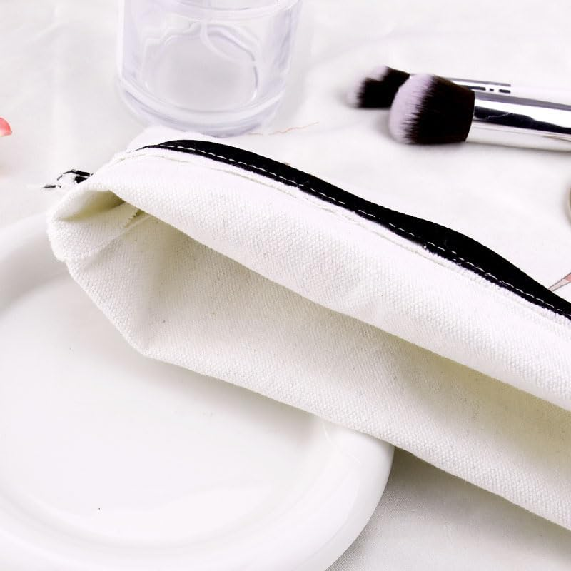 Makeup Cosmetic Bag Nail Stuff Pouch for Women Girls Christmas Birthday Gifts for Sister Niece Grandaughter Canvas Travel Bags Nail Technician Presents for Best Friends - Multicolor image number 6