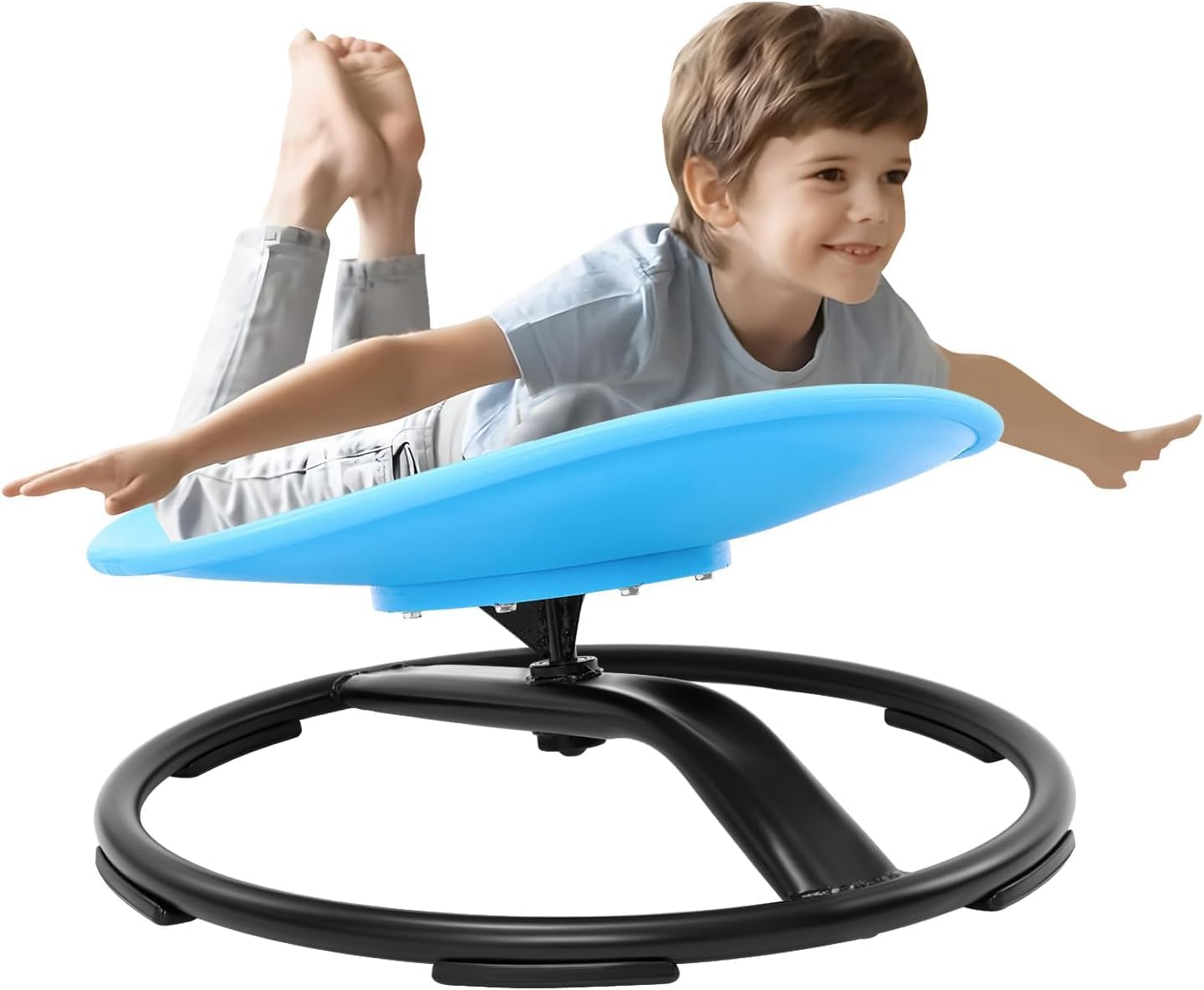 Kids Spin Chair | Sensory Swivel Chair - Indoor Children Sensory Swivel Chair with Non-Slip Design, Kids Balance for Training Body Coordination (Blue) image number 1