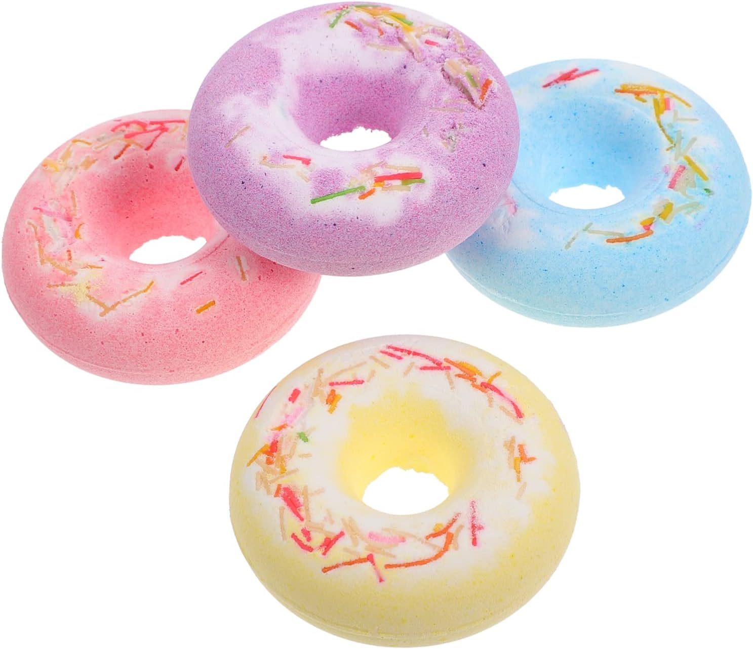 Hoement 4Pcs Lovely Bath Bubble Salt Bath for Relaxation and Skin Nourishment Color Aromatherapy Bathing For image number 6