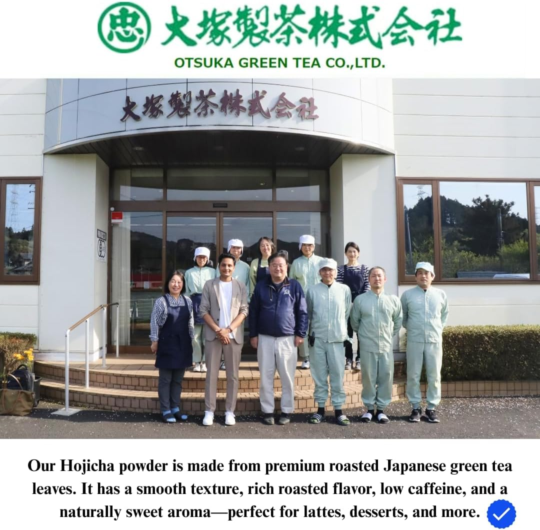 Otsuka Green Tea Co- Japanese Houjicha Powder Roasted Green Tea (Large - 100G) image number 6