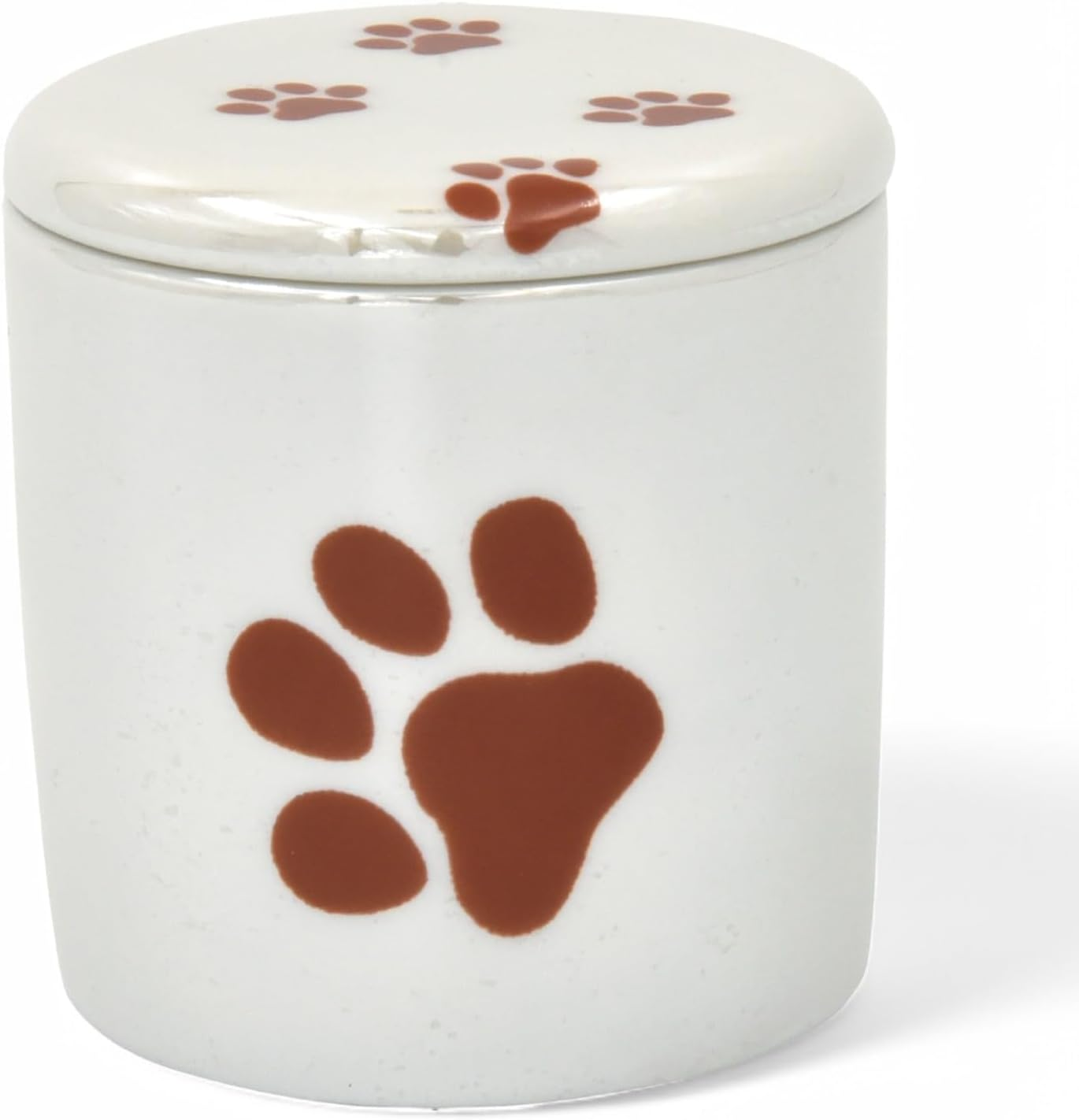 Takumistyle Select Dog and Cat Shared Feeding Urn (2 Size Urn with Lid, Silicone Gasket), Angel, Pearl, Pearl White, Made in Japan image number 3