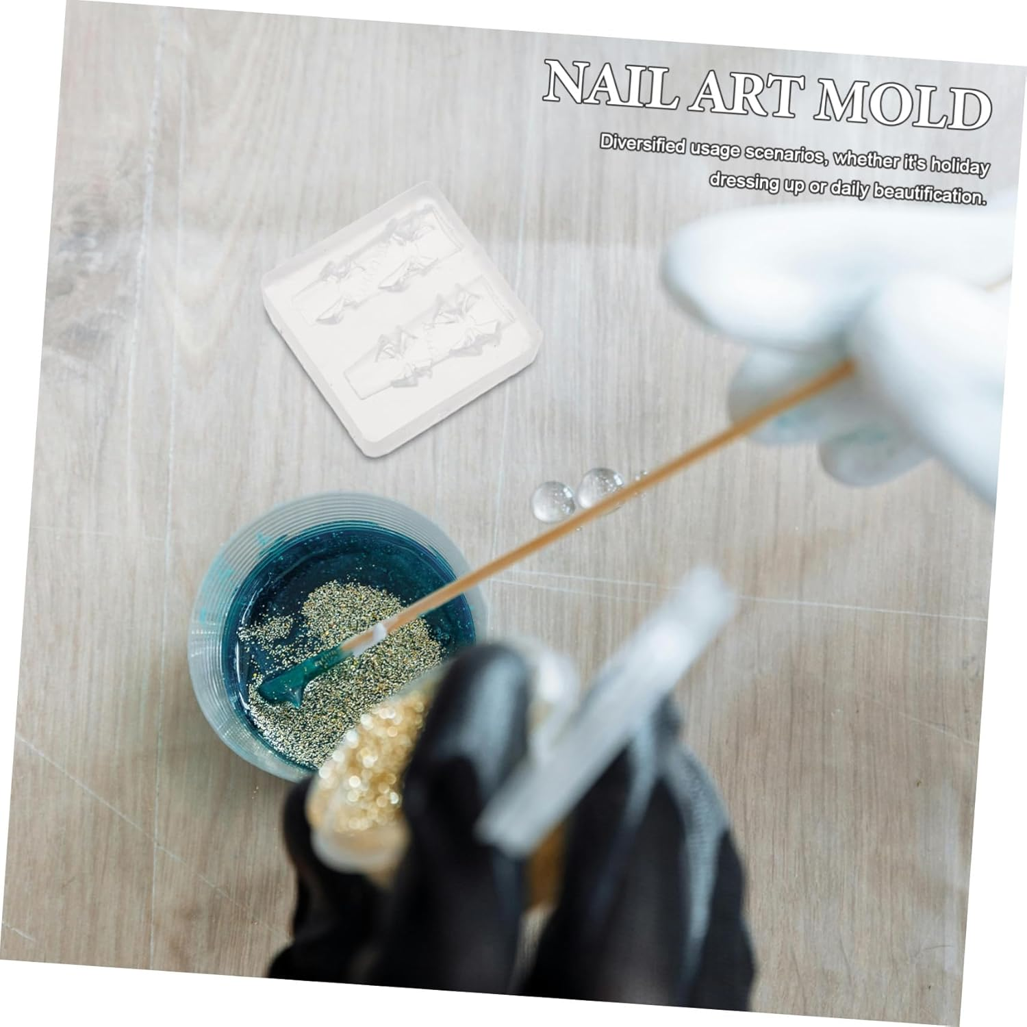 DECORNIJIA 6Pcs Bow Nail Charm Mold Transparent Silicone Reusable Nail Art Accessory Tool for Resin Crafts Flexible Manicure Decoration Supplies image number 2