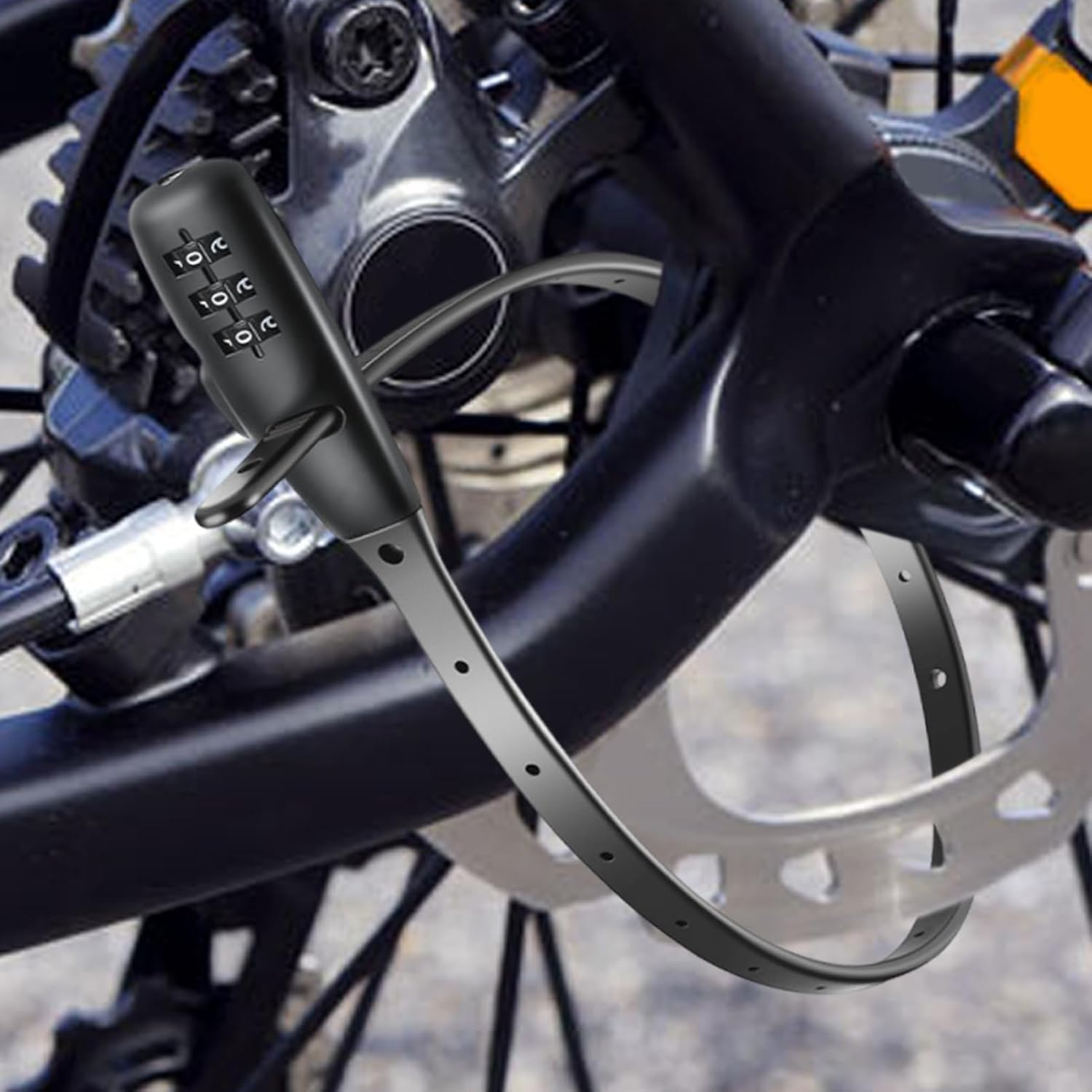 Zip Tie Lock Combination,Zip Tie Scooter Lock with Combination | Adjustable Protective Anti-Theft Hardware for Door Skateboard Cabinet Scooters Stroller Refrigerator Gate - Regular Short Style image number 6