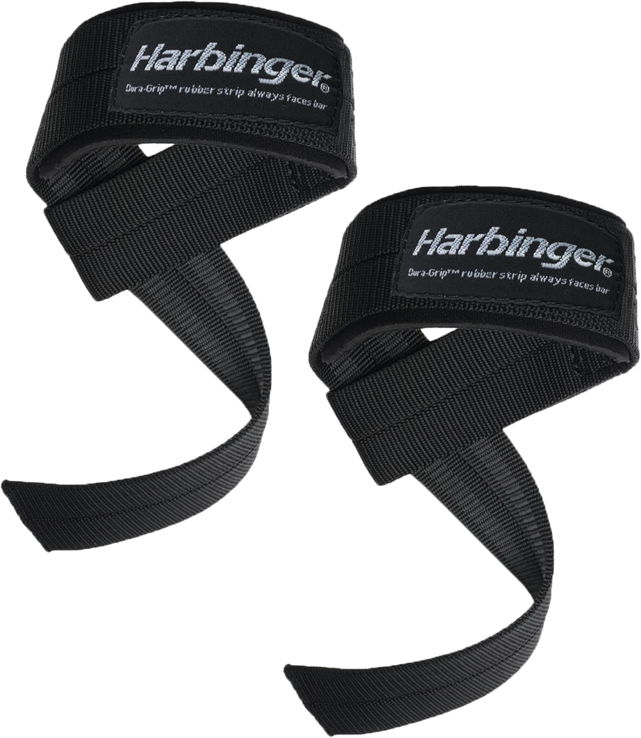 Harbinger Big Grip No-Slip Nylon Lifting Straps with Duragrip (Pair) image number 1