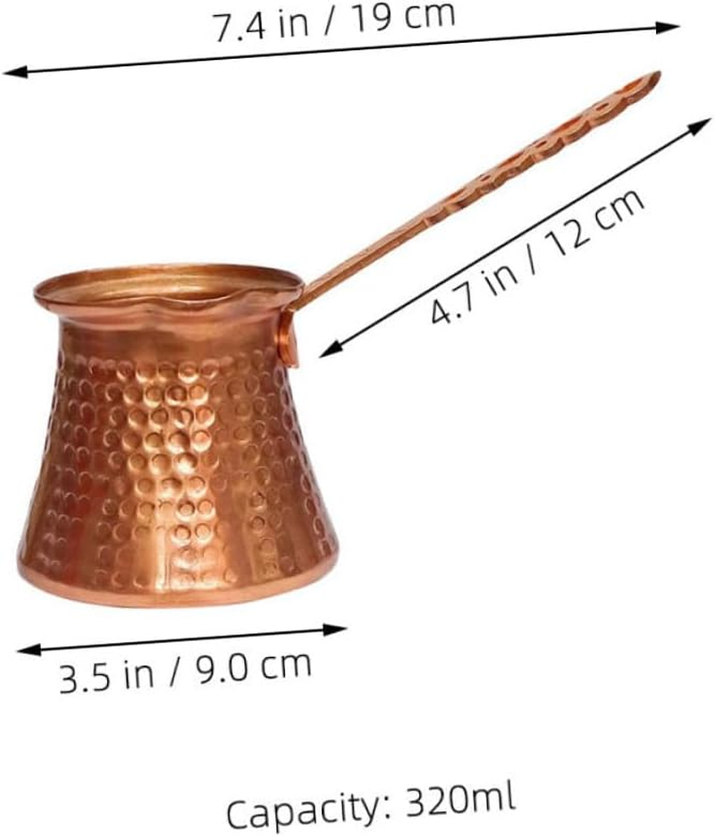 VALICLUD Multi-Function Turkish Coffee Maker 320Ml Aluminium Alloy Espresso Kettle Compact Wear-Resistant Coffee Container for Home and Travel Tea Supplies image number 5