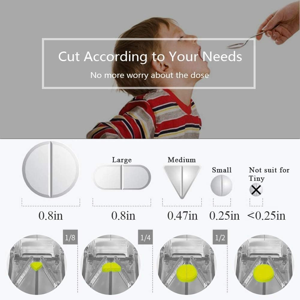 7 Day Pill Organizer Detachable, Weekly Pill Case for Pills Vitamin Fish Oil Supplements, with Pill Cutter, the Splitter Double as a Pill Case image number 3