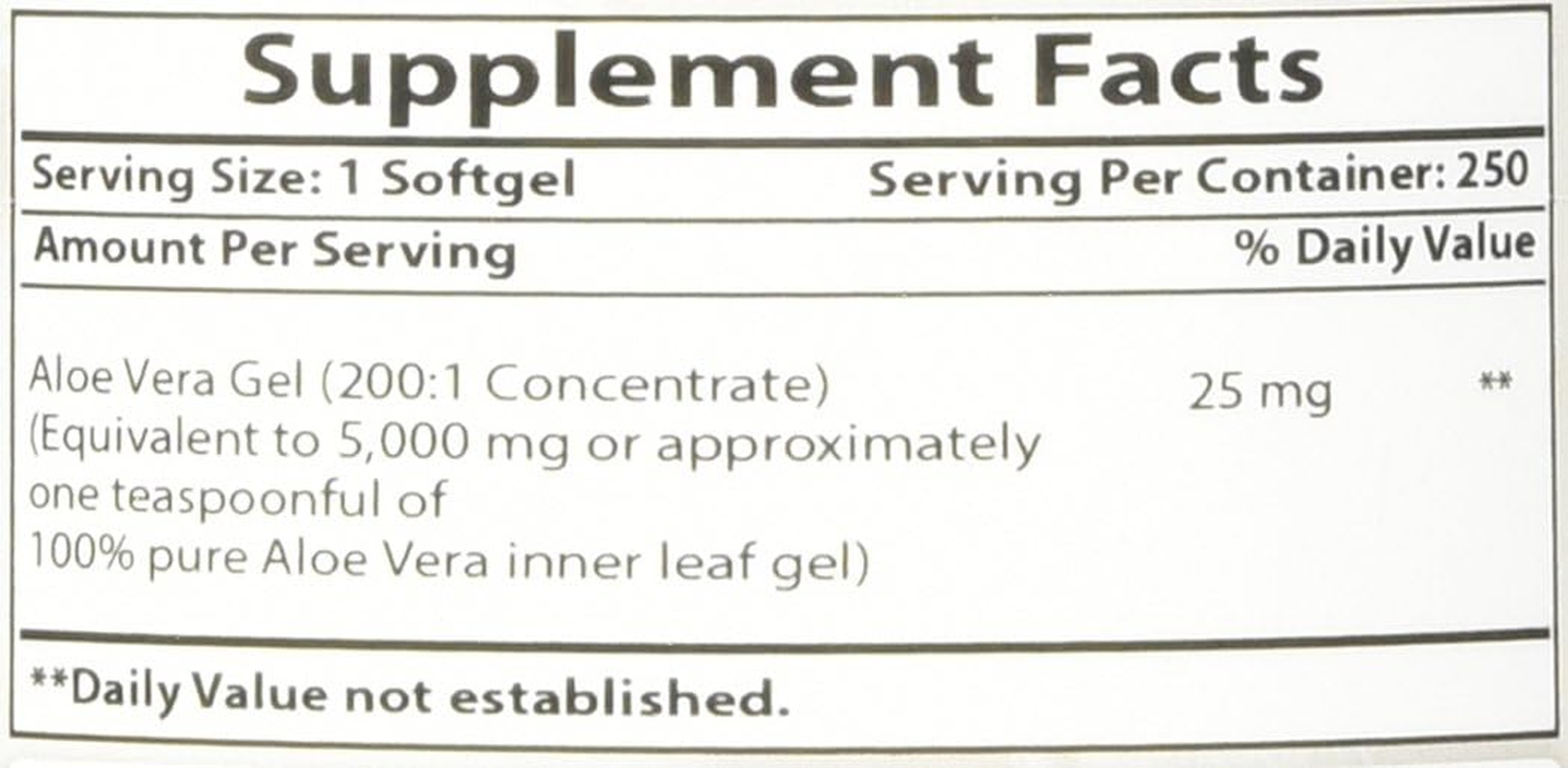 1 Aloe Vera Gels 5000 Mg 250 Softgels by Best Naturals - Traditional Digestive Aid - Manufactured in a USA Based GMP Certified and FDA Inspected Facility and Third Party Tested for Purity. Guaranteed image number 4