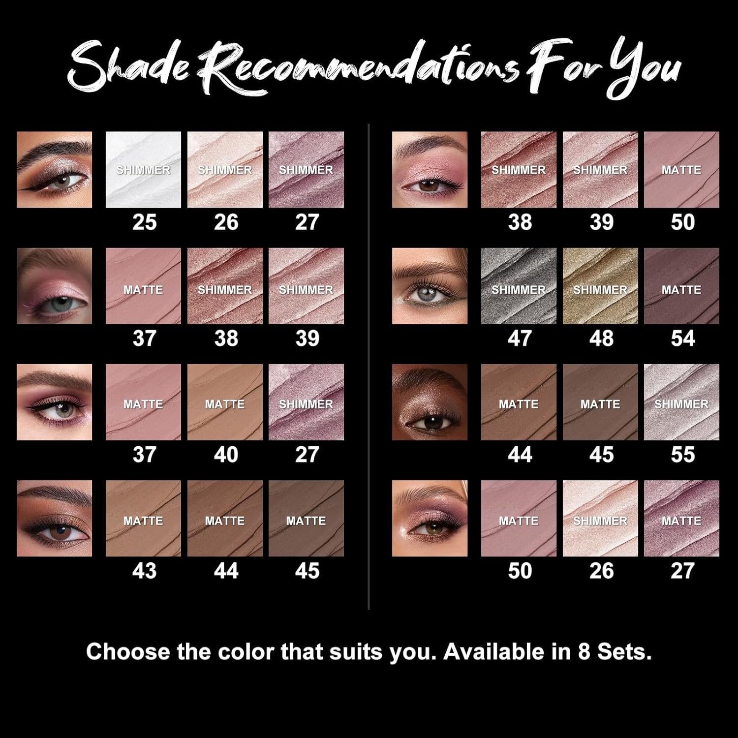 FOCALLURE (3 Pcs) 2 in 1 Eyeshadow and Eyeliner Pen, Waterproof Eye Shadow Pencil, Hypoallergenic Eyeshadow, Highlighter Eye Liner, Multi-Dimensional Eyes Look, FA38-11116-123 image number 4