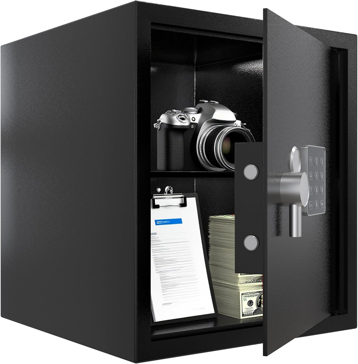 Advwin Security Safe and Lock Box, Steel Drop Safe with Electronic Digital Keypad and Keys, 50 L/1.77Cubic Feet, for Home Office Hotel Business Jewelry Cash image number 6