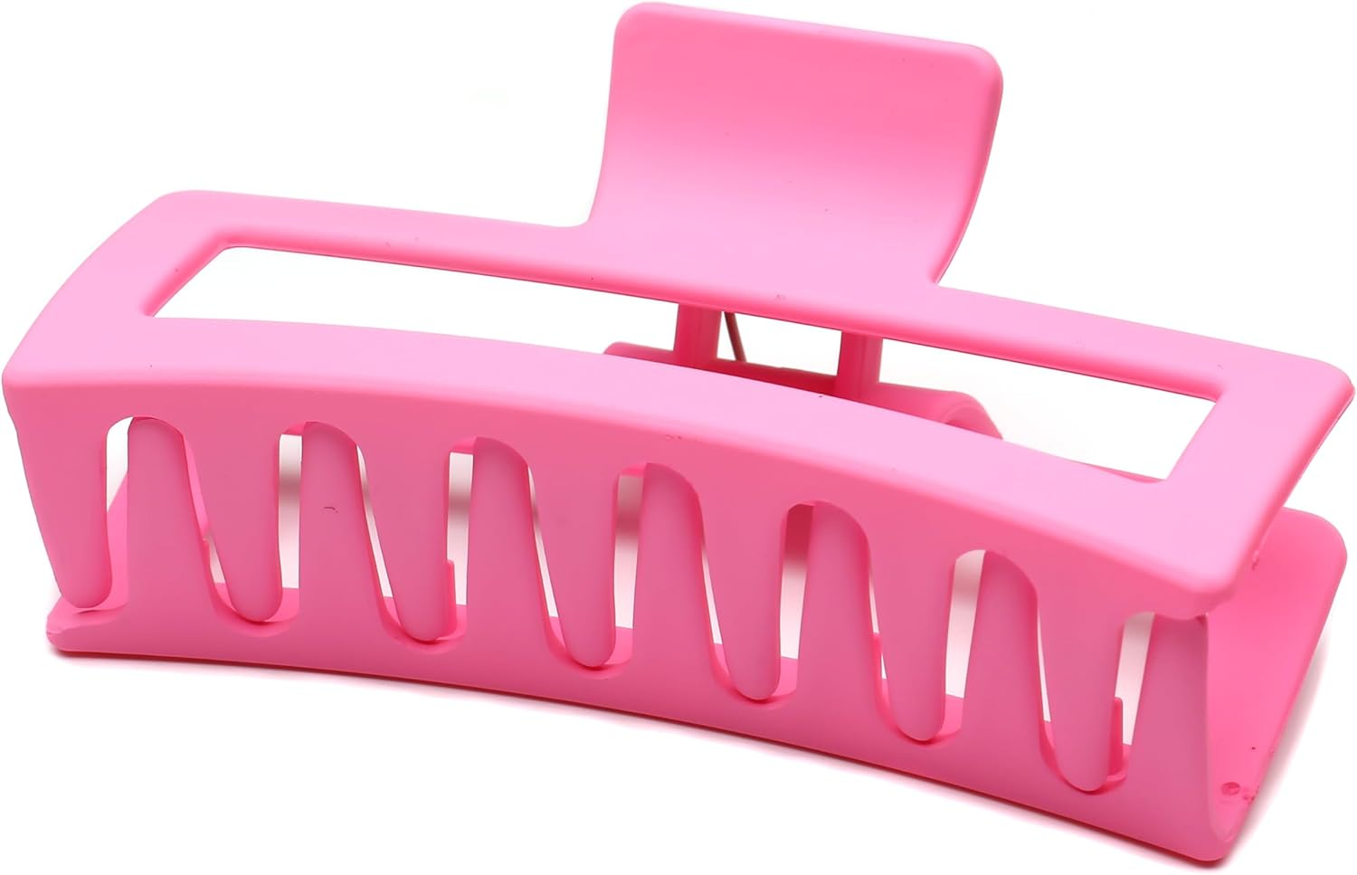 Qingoo Giant Pink Matte Hair Clip Large Beautiful Women'S Hair Clip Elegant Hair Accessory Plastic Headpiece 1 Piece (12.7 Cm X 5.3 Cm, Pink) image number 1