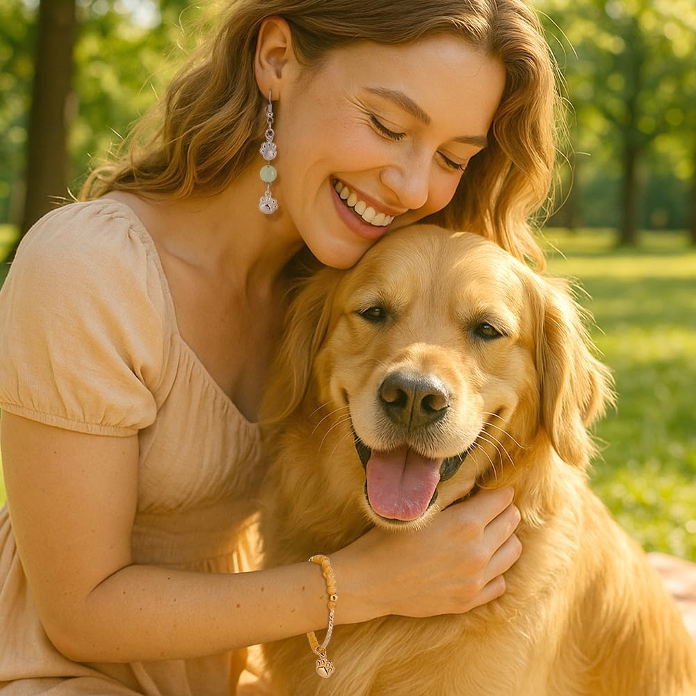 PH Pandahall Pack of 20 2 Coloured Brass Charms Pendants with Dog Paw Print and Jump Ring 18 K Gold-Plated Pendant for Making Jewellery and Necklaces image number 2