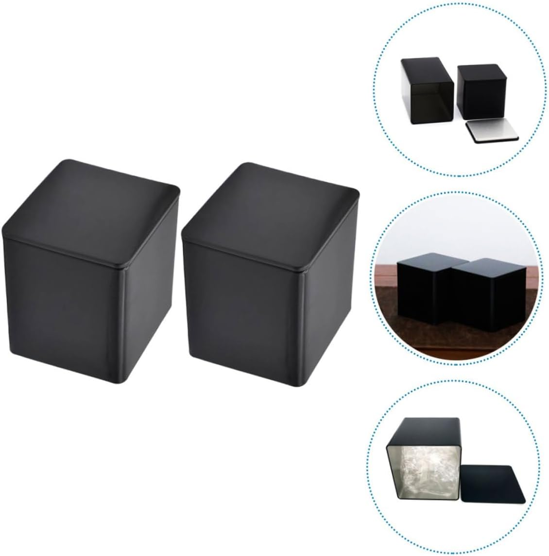 HAKIDZEL Sealed Tea Jar Storage Box Set Multi-Function Metal Tea Storage Canister for Home image number 4