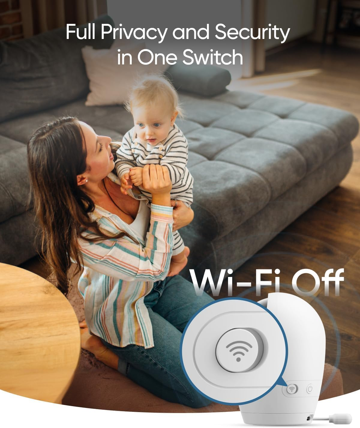 Eufy Security Baby Monitor E20 with 2K HD Camera, 5'' 720P Display, Hybrid Wi-Fi & No Wi-Fi Connection, Pan-Tilt, 4X Zoom, Portable Camera with Built-In Battery, 24/7 Recording in App, ANR image number 3