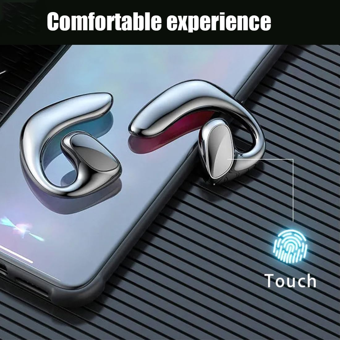 Meacode AI Translation Earbuds, AI Translation Earbuds Real Time with 156 Real - Time Languages for Business, Learning & Travel (Black) - White image number 6