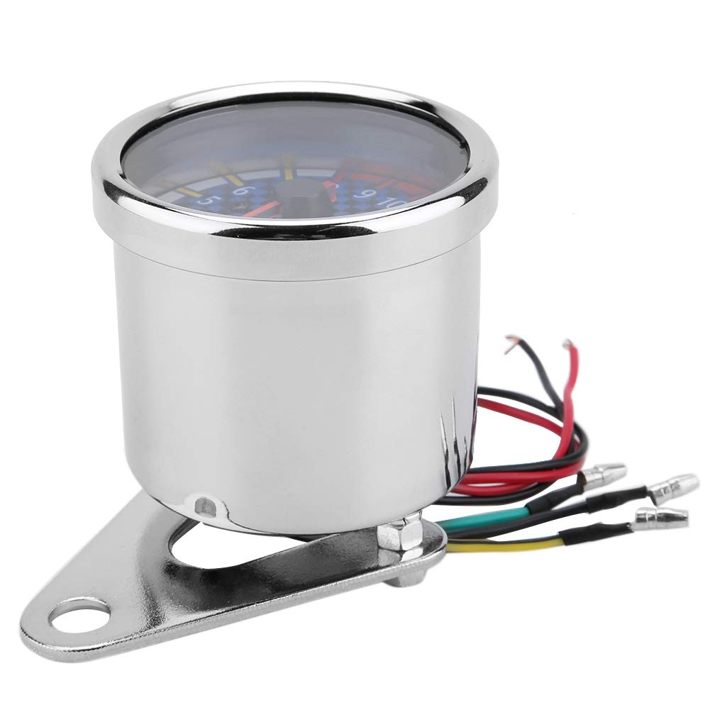 Electronic Tachometer Gauge, Motorcycle Tachometer, LED Tachometer for Most DC 12V Motorcycles image number 6